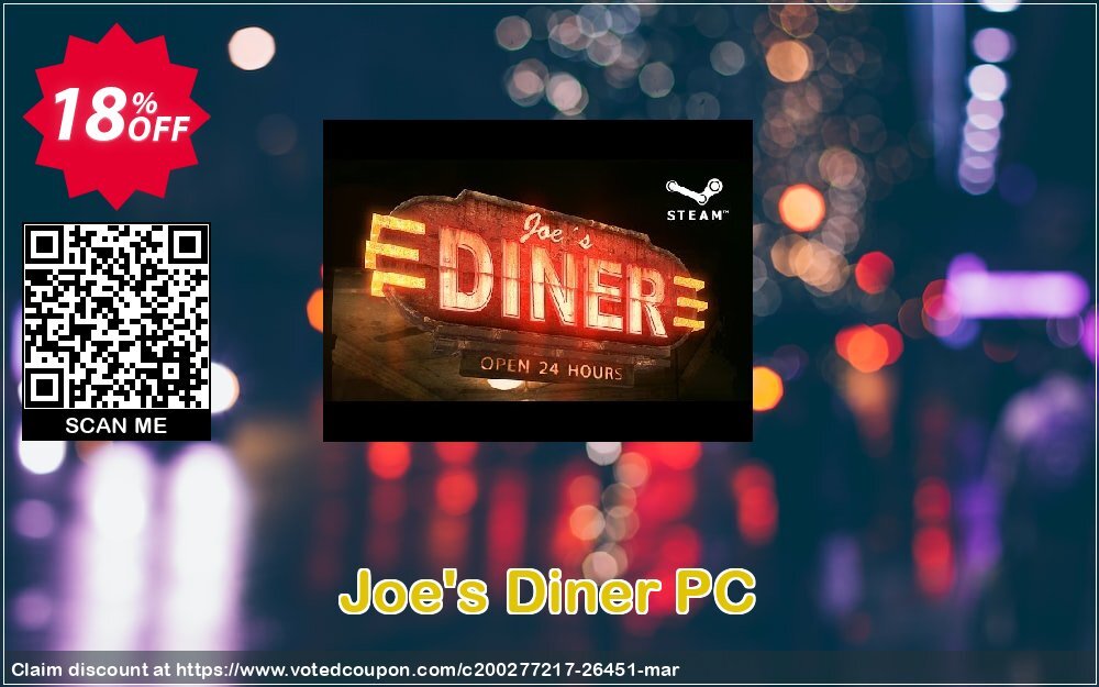 Joe's Diner PC Coupon, discount Joe's Diner PC Deal. Promotion: Joe's Diner PC Exclusive Easter Sale offer 