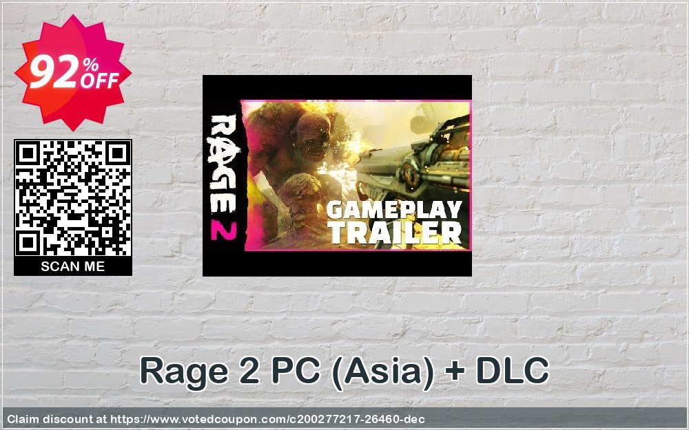 Rage 2 PC, Asia + DLC Coupon, discount Rage 2 PC (Asia) + DLC Deal. Promotion: Rage 2 PC (Asia) + DLC Exclusive Easter Sale offer 