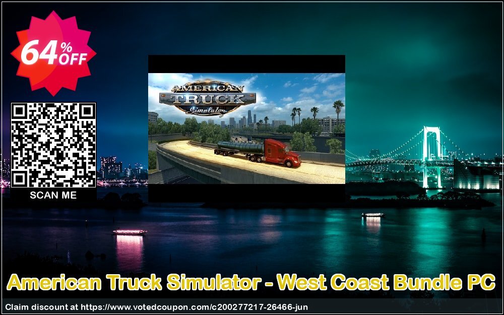 American Truck Simulator - West Coast Bundle PC Coupon, discount American Truck Simulator - West Coast Bundle PC Deal. Promotion: American Truck Simulator - West Coast Bundle PC Exclusive Easter Sale offer 