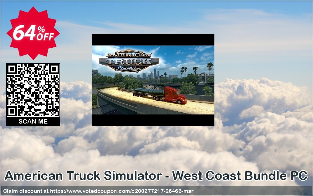 American Truck Simulator - West Coast Bundle PC Coupon, discount American Truck Simulator - West Coast Bundle PC Deal. Promotion: American Truck Simulator - West Coast Bundle PC Exclusive Easter Sale offer 