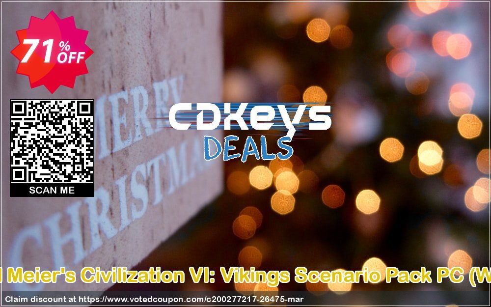 Sid Meier's Civilization VI: Vikings Scenario Pack PC, WW  Coupon, discount Sid Meier's Civilization VI: Vikings Scenario Pack PC (WW) Deal. Promotion: Sid Meier's Civilization VI: Vikings Scenario Pack PC (WW) Exclusive Easter Sale offer 