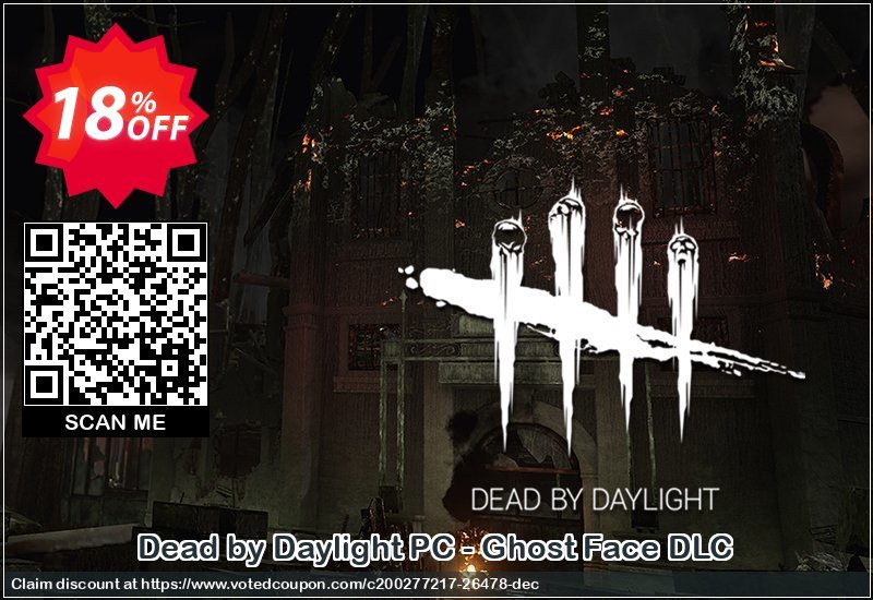 Dead by Daylight PC - Ghost Face DLC Coupon Code Apr 2024, 18% OFF - VotedCoupon