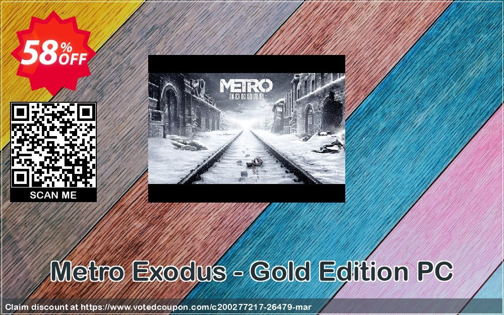 Metro Exodus - Gold Edition PC Coupon, discount Metro Exodus - Gold Edition PC Deal. Promotion: Metro Exodus - Gold Edition PC Exclusive Easter Sale offer 