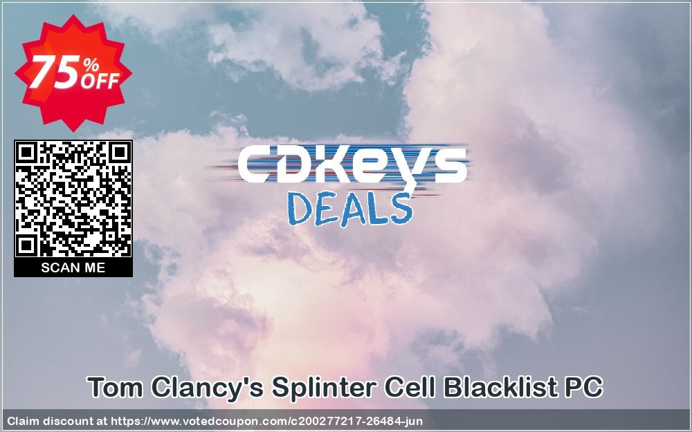 Tom Clancy's Splinter Cell Blacklist PC Coupon, discount Tom Clancy's Splinter Cell Blacklist PC Deal. Promotion: Tom Clancy's Splinter Cell Blacklist PC Exclusive Easter Sale offer 