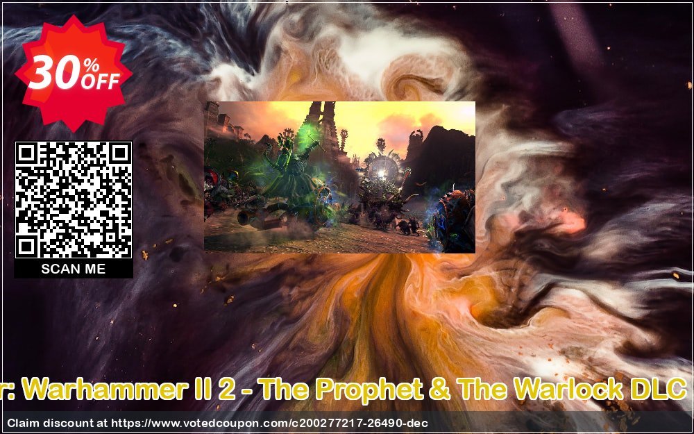 Total War: Warhammer II 2 - The Prophet & The Warlock DLC PC, WW  Coupon Code Apr 2024, 30% OFF - VotedCoupon