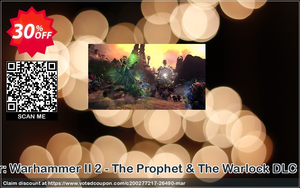 Total War: Warhammer II 2 - The Prophet & The Warlock DLC PC, WW  Coupon, discount Total War: Warhammer II 2 - The Prophet & The Warlock DLC PC (WW) Deal. Promotion: Total War: Warhammer II 2 - The Prophet & The Warlock DLC PC (WW) Exclusive Easter Sale offer 