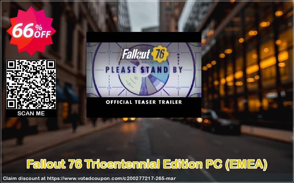 Fallout 76 Tricentennial Edition PC, EMEA  Coupon Code Apr 2024, 66% OFF - VotedCoupon