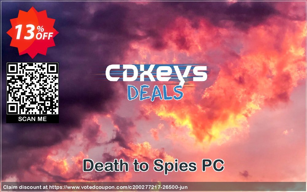 Death to Spies PC Coupon, discount Death to Spies PC Deal. Promotion: Death to Spies PC Exclusive Easter Sale offer 