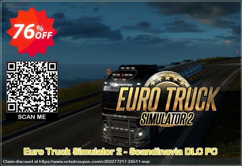 Euro Truck Simulator 2 - Scandinavia DLC PC Coupon, discount Euro Truck Simulator 2 - Scandinavia DLC PC Deal. Promotion: Euro Truck Simulator 2 - Scandinavia DLC PC Exclusive Easter Sale offer 