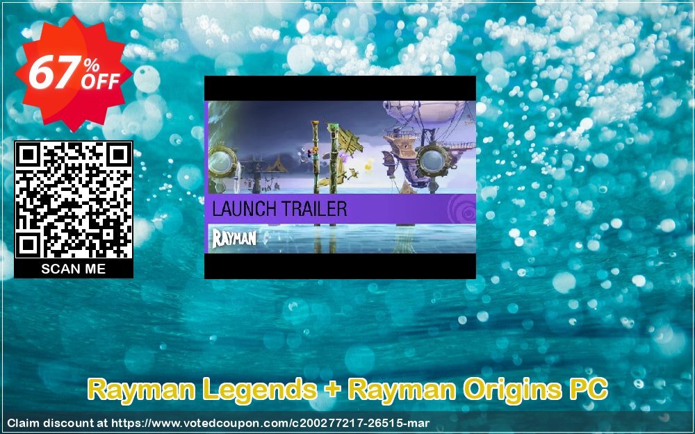 Rayman Legends + Rayman Origins PC Coupon, discount Rayman Legends + Rayman Origins PC Deal. Promotion: Rayman Legends + Rayman Origins PC Exclusive Easter Sale offer 