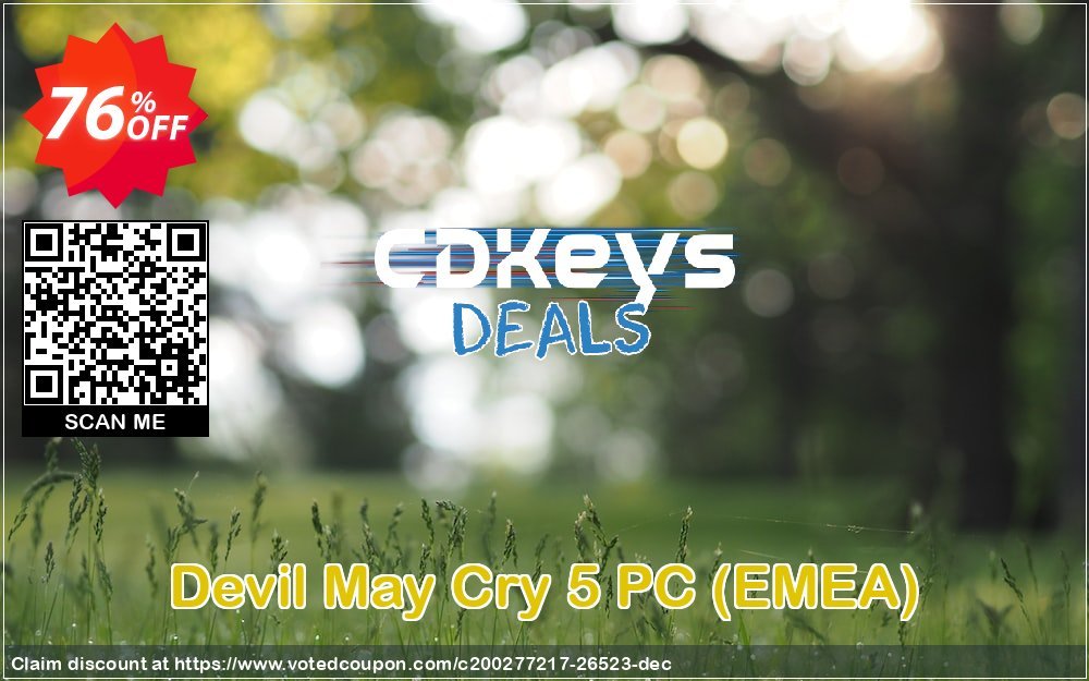 Devil May Cry 5 PC, EMEA  Coupon, discount Devil May Cry 5 PC (EMEA) Deal. Promotion: Devil May Cry 5 PC (EMEA) Exclusive Easter Sale offer 