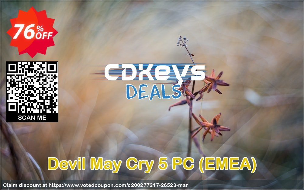 Devil May Cry 5 PC, EMEA  Coupon Code May 2024, 76% OFF - VotedCoupon