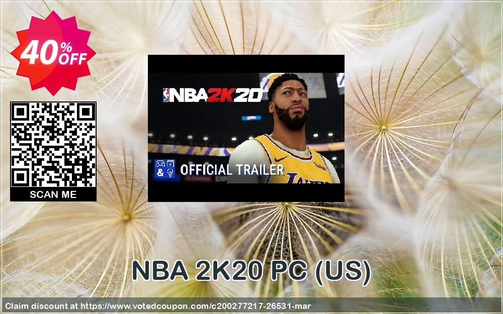 NBA 2K20 PC, US  Coupon, discount NBA 2K20 PC (US) Deal. Promotion: NBA 2K20 PC (US) Exclusive Easter Sale offer 