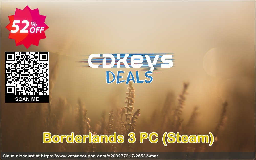 Borderlands 3 PC, Steam  Coupon Code Apr 2024, 52% OFF - VotedCoupon