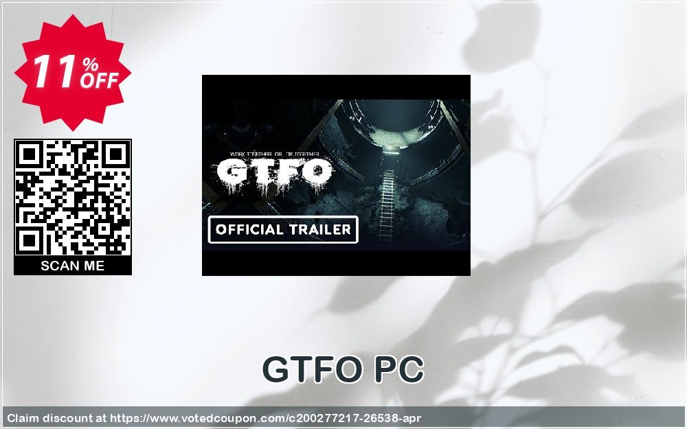 GTFO PC Coupon, discount GTFO PC Deal. Promotion: GTFO PC Exclusive Easter Sale offer 