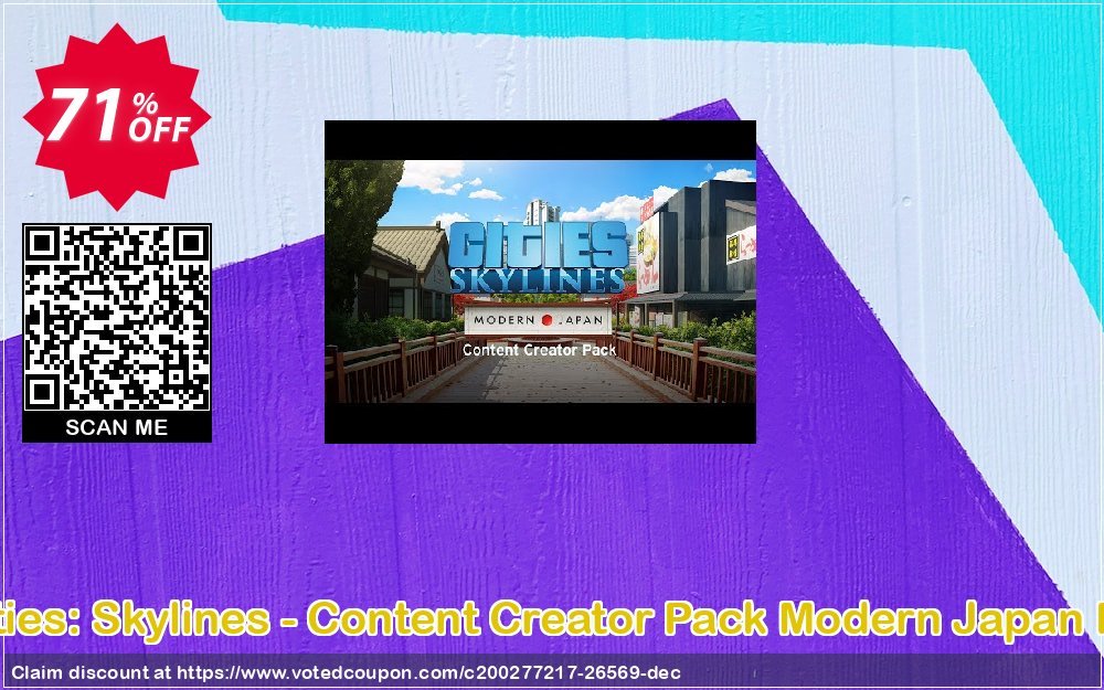 Cities: Skylines - Content Creator Pack Modern Japan PC Coupon Code Apr 2024, 71% OFF - VotedCoupon