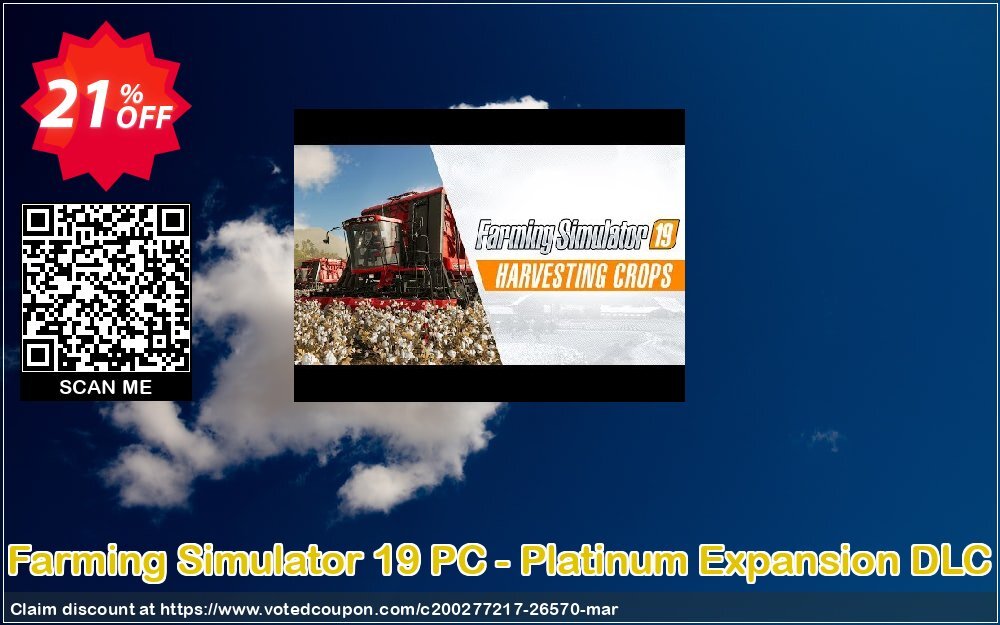 Farming Simulator 19 PC - Platinum Expansion DLC Coupon Code Apr 2024, 21% OFF - VotedCoupon