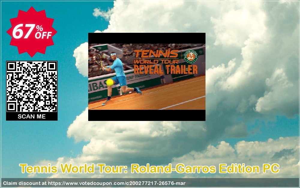 Tennis World Tour: Roland-Garros Edition PC Coupon, discount Tennis World Tour: Roland-Garros Edition PC Deal. Promotion: Tennis World Tour: Roland-Garros Edition PC Exclusive Easter Sale offer 