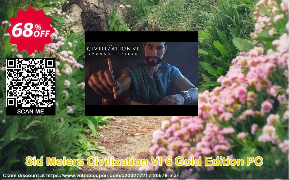 Sid Meiers Civilization VI 6 Gold Edition PC Coupon, discount Sid Meiers Civilization VI 6 Gold Edition PC Deal. Promotion: Sid Meiers Civilization VI 6 Gold Edition PC Exclusive Easter Sale offer 