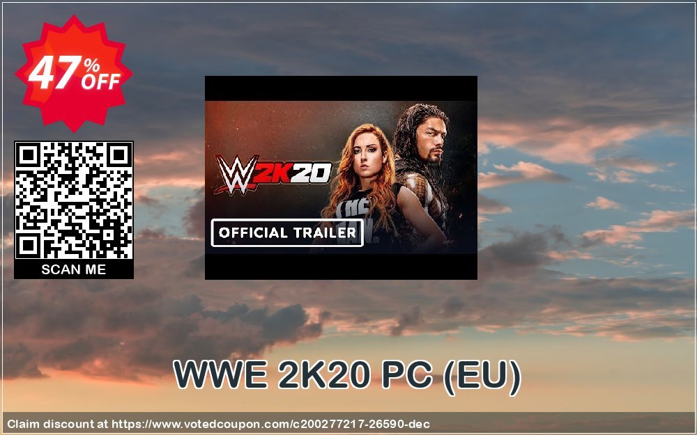 WWE 2K20 PC, EU  Coupon Code Apr 2024, 47% OFF - VotedCoupon