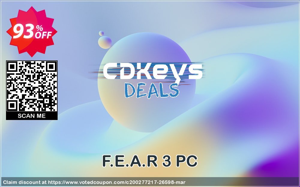 F.E.A.R 3 PC Coupon Code Apr 2024, 93% OFF - VotedCoupon