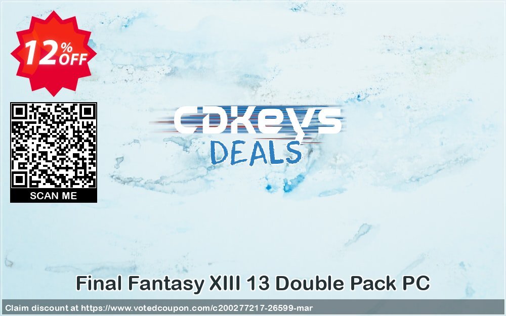 Final Fantasy XIII 13 Double Pack PC Coupon Code May 2024, 12% OFF - VotedCoupon