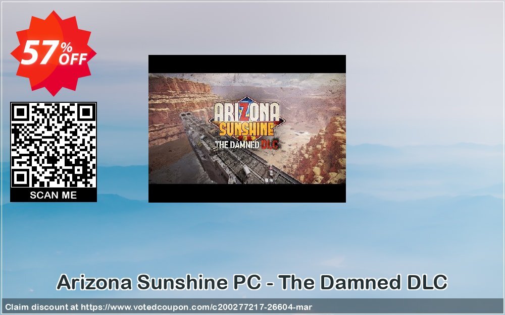 Arizona Sunshine PC - The Damned DLC Coupon, discount Arizona Sunshine PC - The Damned DLC Deal. Promotion: Arizona Sunshine PC - The Damned DLC Exclusive Easter Sale offer 