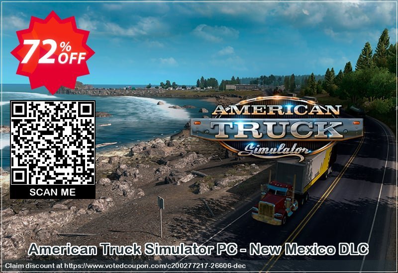 American Truck Simulator PC - New Mexico DLC Coupon, discount American Truck Simulator PC - New Mexico DLC Deal. Promotion: American Truck Simulator PC - New Mexico DLC Exclusive Easter Sale offer 