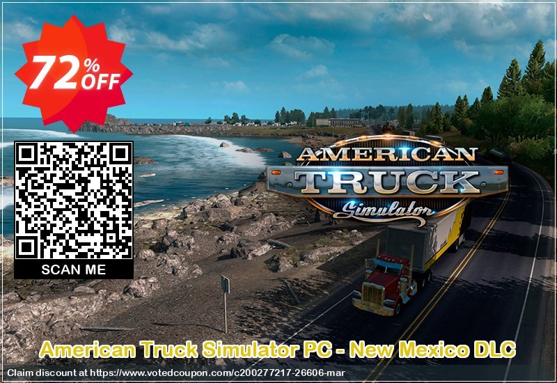 American Truck Simulator PC - New Mexico DLC Coupon Code May 2024, 72% OFF - VotedCoupon