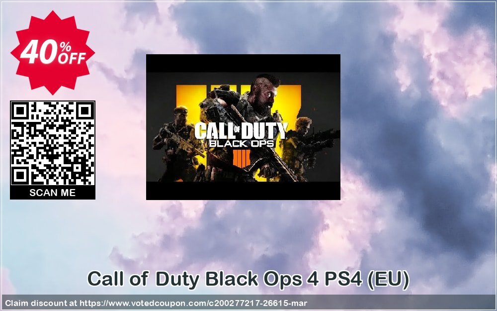 Call of Duty Black Ops 4 PS4, EU  Coupon Code Apr 2024, 40% OFF - VotedCoupon