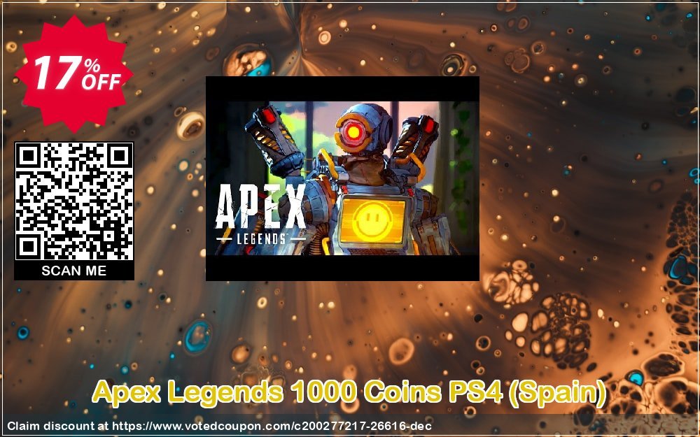 Apex Legends 1000 Coins PS4, Spain  Coupon, discount Apex Legends 1000 Coins PS4 (Spain) Deal. Promotion: Apex Legends 1000 Coins PS4 (Spain) Exclusive Easter Sale offer 