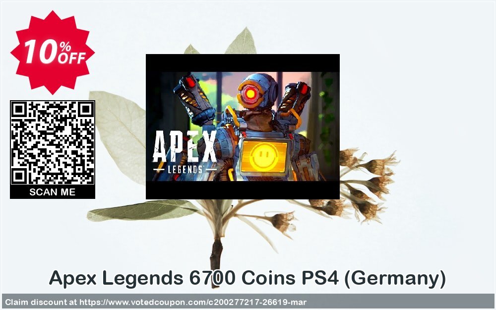 Apex Legends 6700 Coins PS4, Germany  Coupon Code May 2024, 10% OFF - VotedCoupon