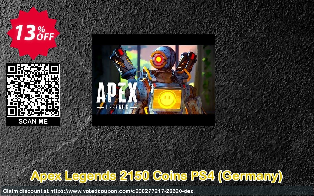 Apex Legends 2150 Coins PS4, Germany  Coupon Code Apr 2024, 13% OFF - VotedCoupon