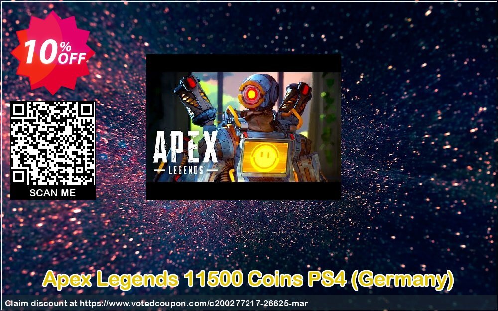 Apex Legends 11500 Coins PS4, Germany  Coupon Code May 2024, 10% OFF - VotedCoupon