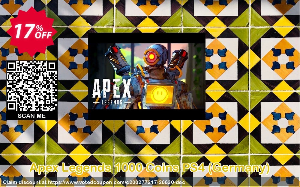 Apex Legends 1000 Coins PS4, Germany  Coupon Code May 2024, 17% OFF - VotedCoupon