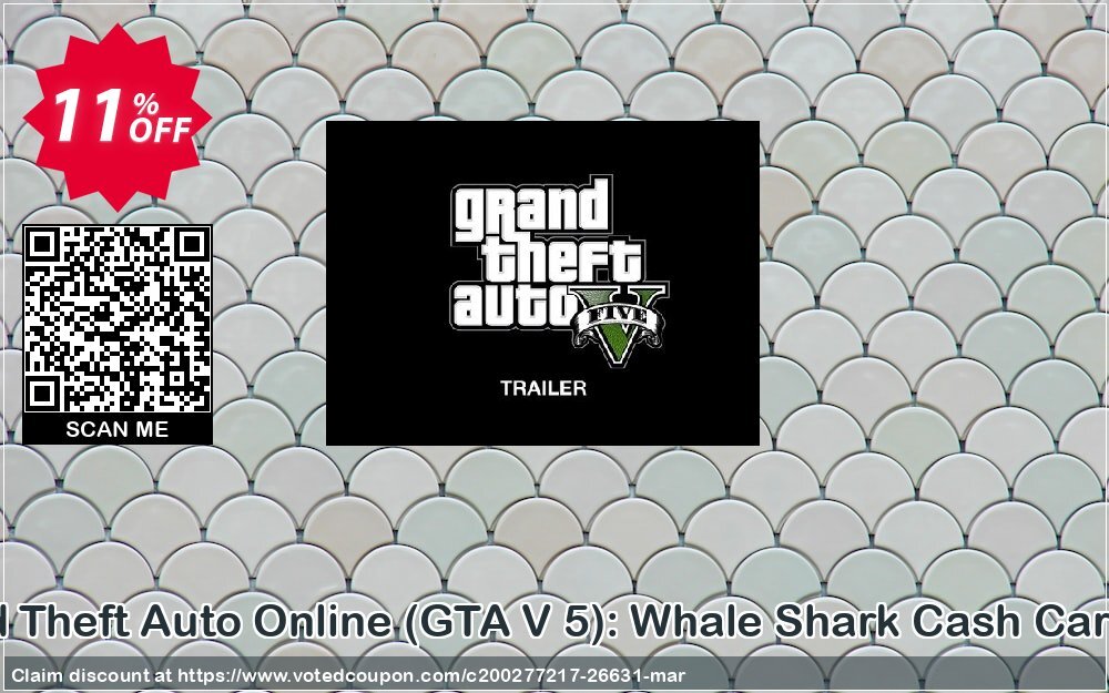 Grand Theft Auto Online, GTA V 5 : Whale Shark Cash Card PS4 Coupon, discount Grand Theft Auto Online (GTA V 5): Whale Shark Cash Card PS4 Deal. Promotion: Grand Theft Auto Online (GTA V 5): Whale Shark Cash Card PS4 Exclusive Easter Sale offer 