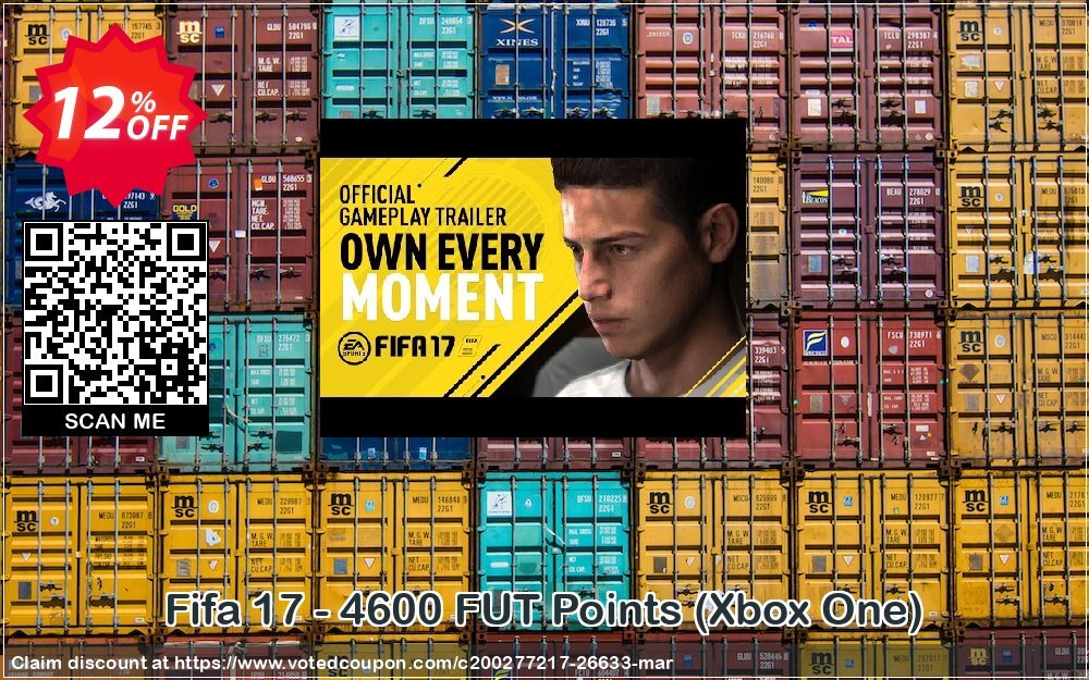 Fifa 17 - 4600 FUT Points, Xbox One  Coupon Code Apr 2024, 12% OFF - VotedCoupon