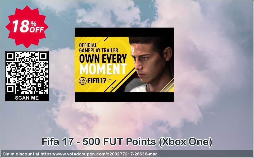 Fifa 17 - 500 FUT Points, Xbox One  Coupon Code May 2024, 18% OFF - VotedCoupon