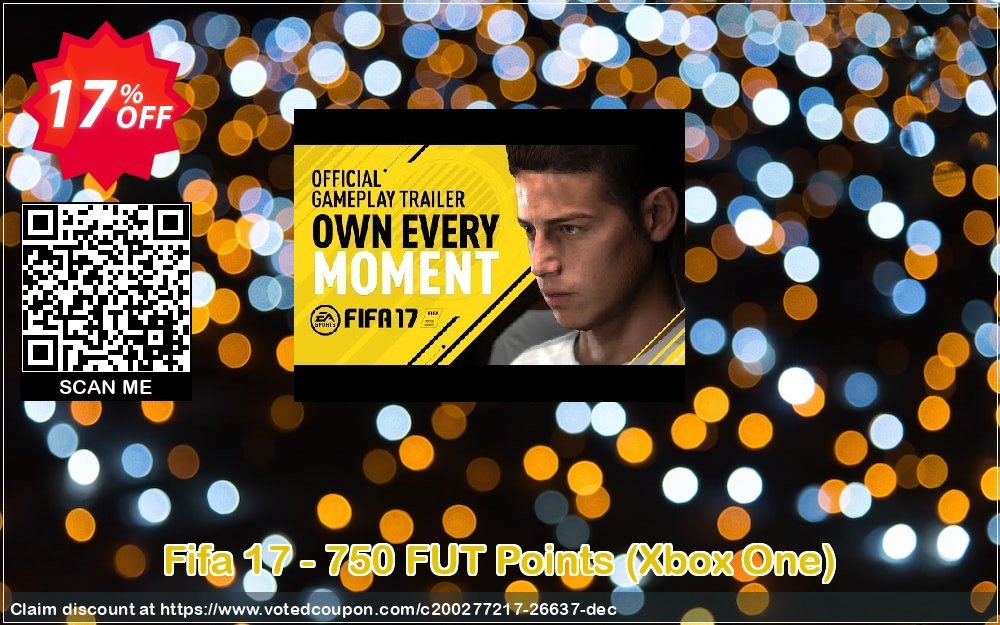 Fifa 17 - 750 FUT Points, Xbox One  Coupon, discount Fifa 17 - 750 FUT Points (Xbox One) Deal. Promotion: Fifa 17 - 750 FUT Points (Xbox One) Exclusive Easter Sale offer 