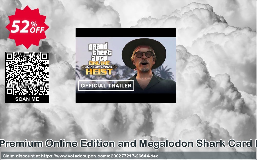 Grand Theft Auto V 5 Premium Online Edition and Megalodon Shark Card Bundle Xbox One, UK  Coupon Code Apr 2024, 52% OFF - VotedCoupon