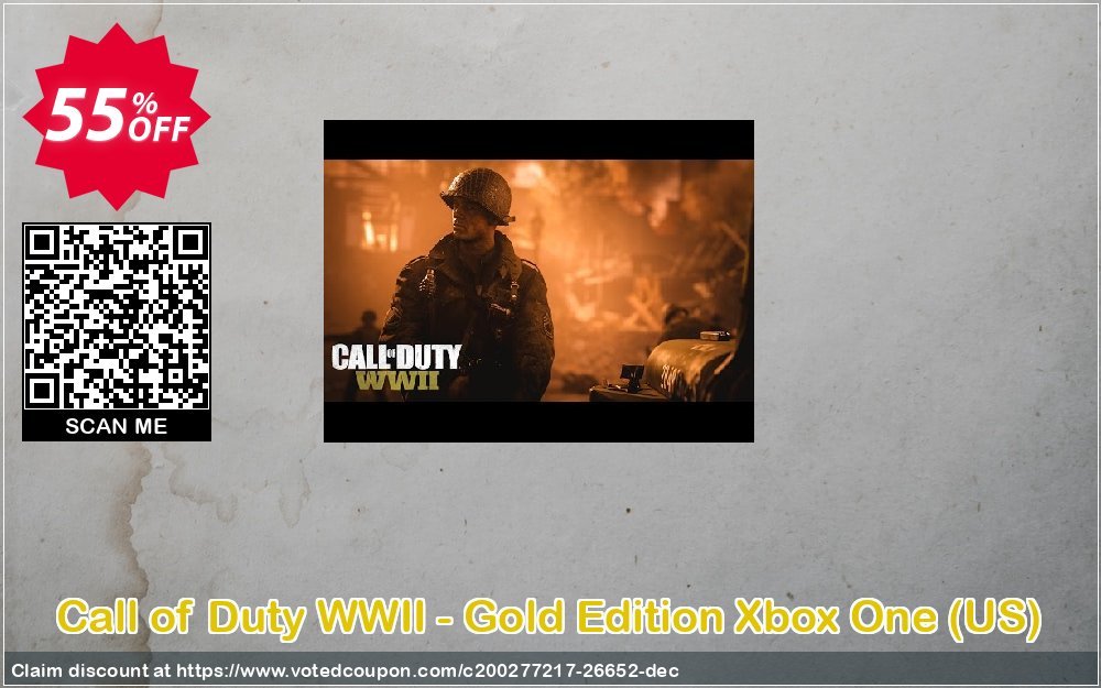 Call of Duty WWII - Gold Edition Xbox One, US  Coupon, discount Call of Duty WWII - Gold Edition Xbox One (US) Deal. Promotion: Call of Duty WWII - Gold Edition Xbox One (US) Exclusive Easter Sale offer 