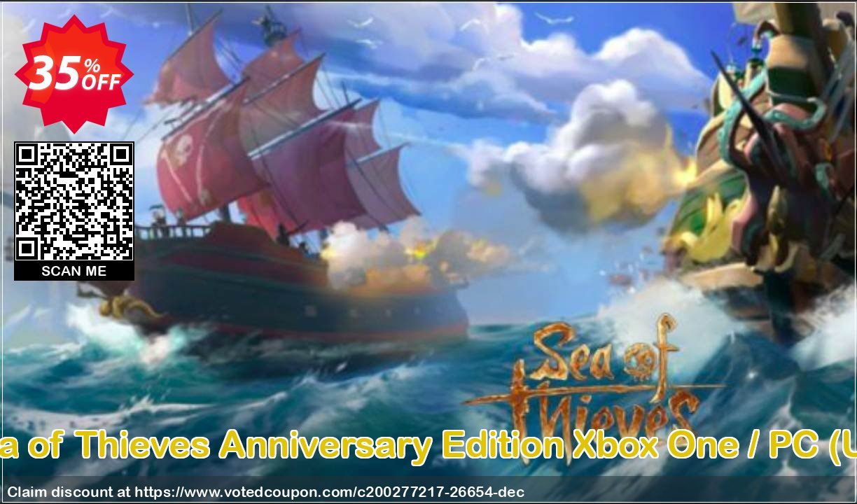 Sea of Thieves Anniversary Edition Xbox One / PC, US  Coupon Code Apr 2024, 35% OFF - VotedCoupon