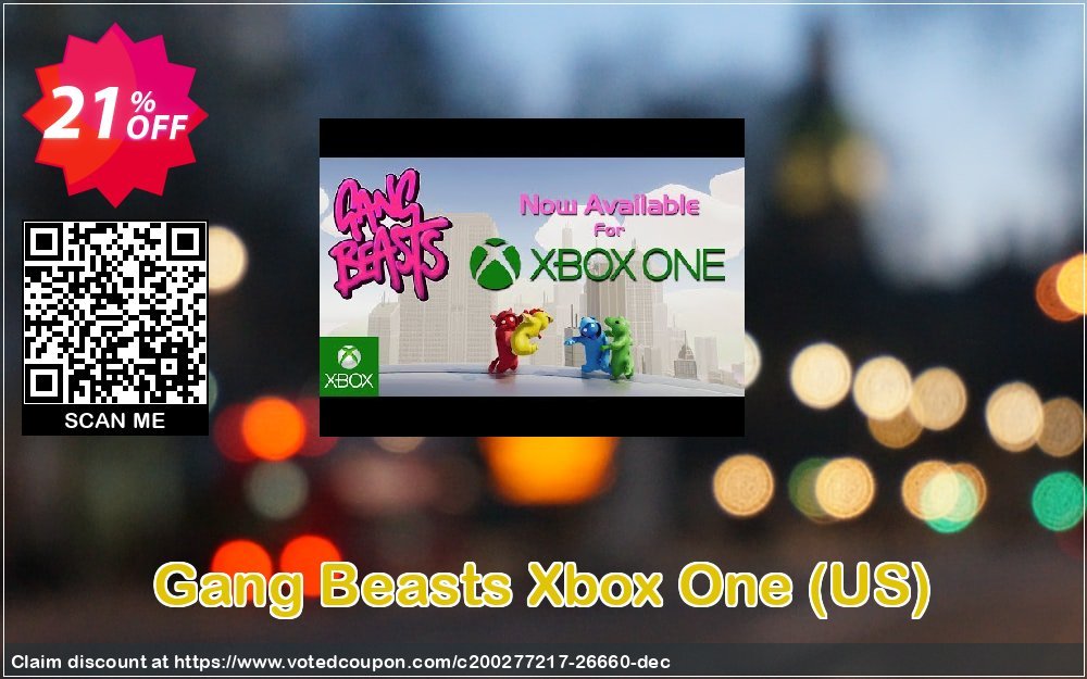 Gang Beasts Xbox One, US  Coupon, discount Gang Beasts Xbox One (US) Deal. Promotion: Gang Beasts Xbox One (US) Exclusive Easter Sale offer 