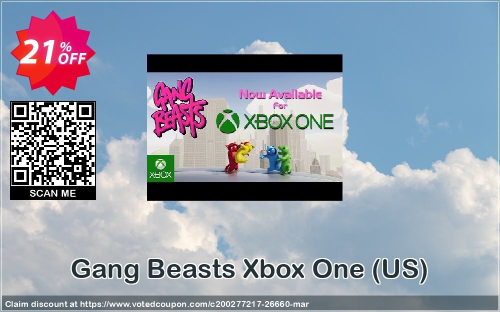 Gang Beasts Xbox One, US  Coupon, discount Gang Beasts Xbox One (US) Deal. Promotion: Gang Beasts Xbox One (US) Exclusive Easter Sale offer 