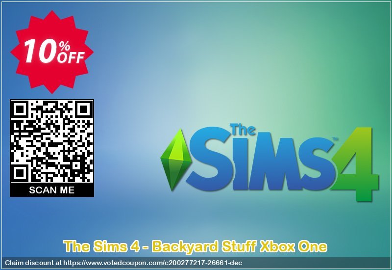 The Sims 4 - Backyard Stuff Xbox One Coupon, discount The Sims 4 - Backyard Stuff Xbox One Deal. Promotion: The Sims 4 - Backyard Stuff Xbox One Exclusive Easter Sale offer 