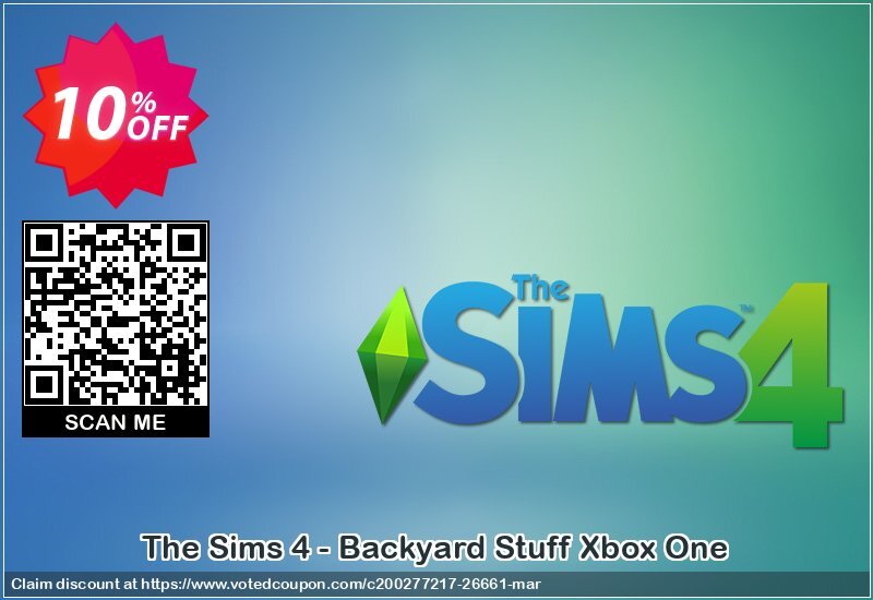 The Sims 4 - Backyard Stuff Xbox One Coupon, discount The Sims 4 - Backyard Stuff Xbox One Deal. Promotion: The Sims 4 - Backyard Stuff Xbox One Exclusive Easter Sale offer 