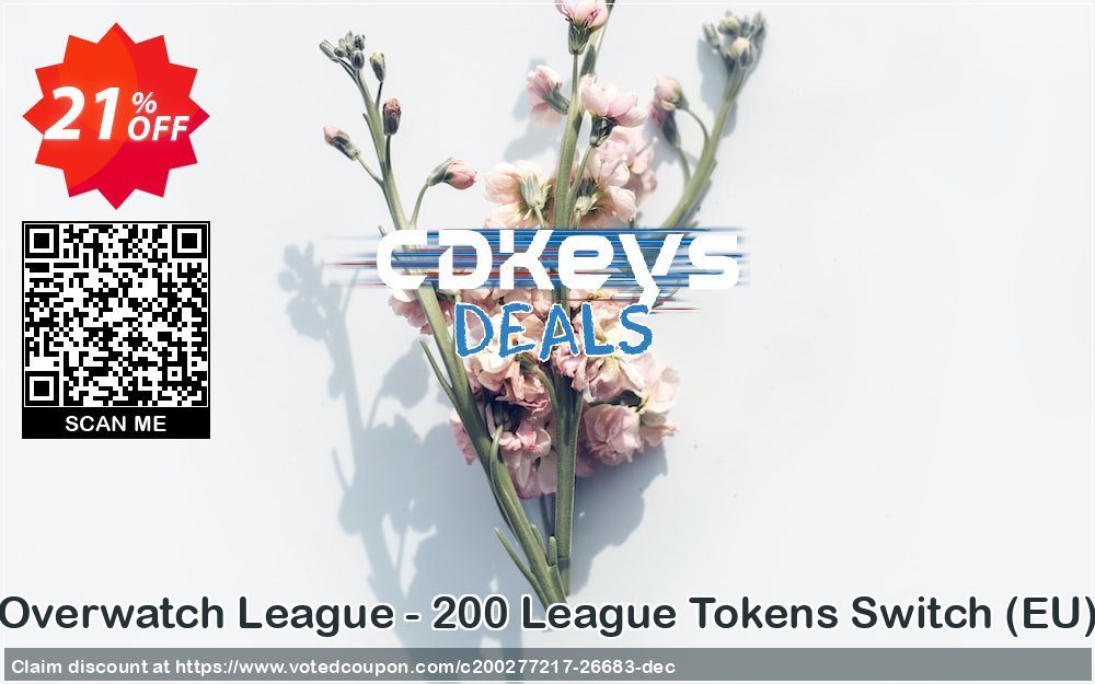 Overwatch League - 200 League Tokens Switch, EU  Coupon, discount Overwatch League - 200 League Tokens Switch (EU) Deal. Promotion: Overwatch League - 200 League Tokens Switch (EU) Exclusive Easter Sale offer 