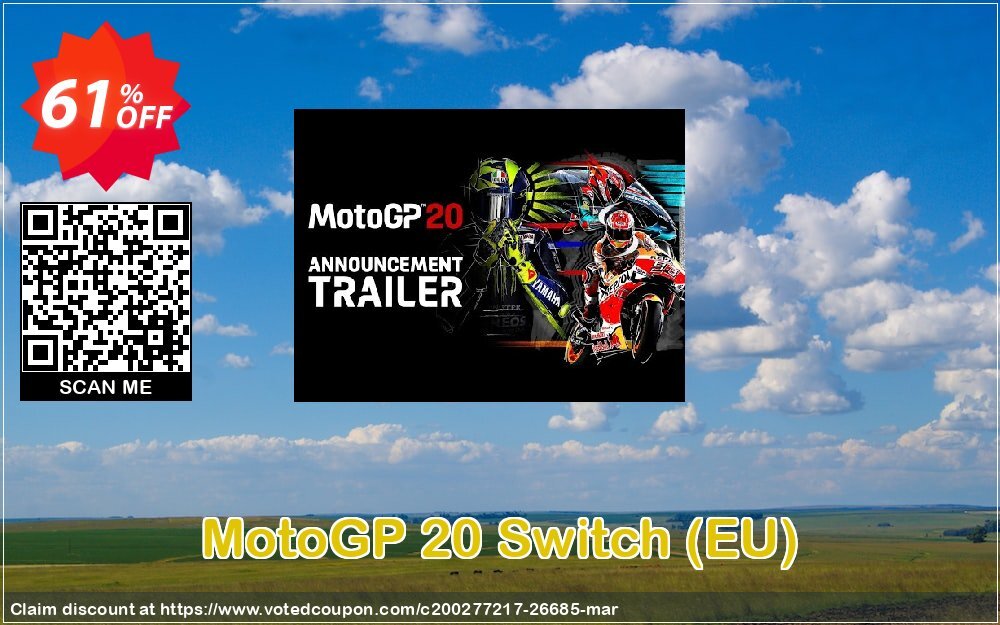 MotoGP 20 Switch, EU  Coupon, discount MotoGP 20 Switch (EU) Deal. Promotion: MotoGP 20 Switch (EU) Exclusive Easter Sale offer 