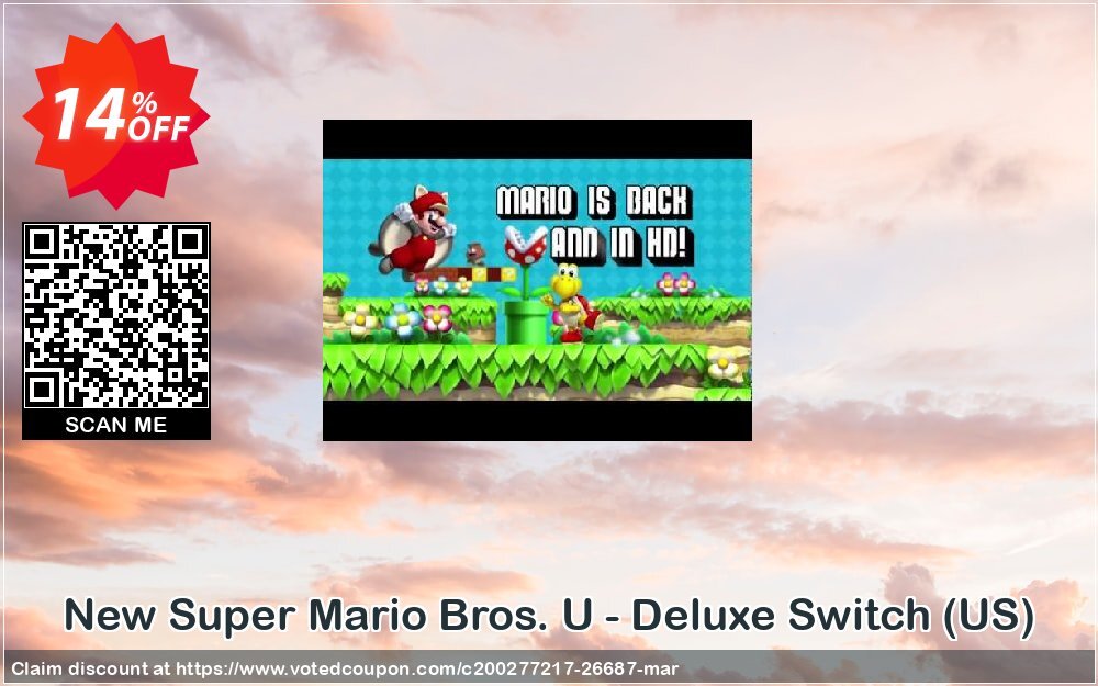 New Super Mario Bros. U - Deluxe Switch, US  Coupon Code Apr 2024, 14% OFF - VotedCoupon