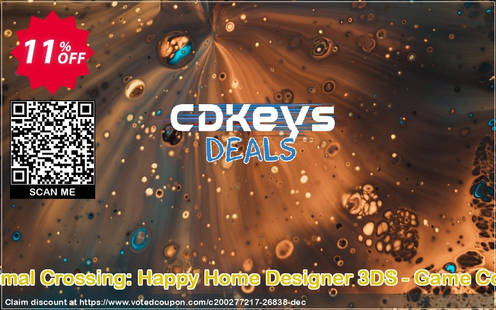 Animal Crossing: Happy Home Designer 3DS - Game Code Coupon Code Apr 2024, 11% OFF - VotedCoupon